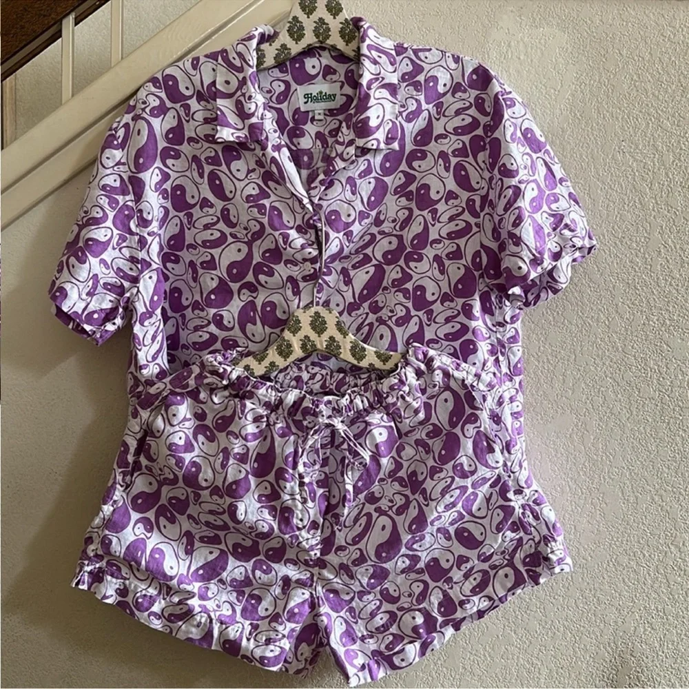 RARE Holiday The Label By Emma Mulholland | Pyjama Shorts Set | Medium